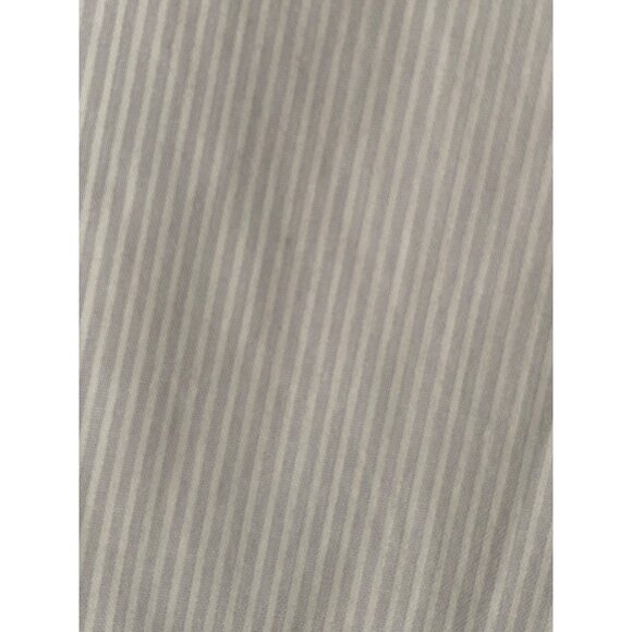 Las Olas Oved Intl Blouse Button Front Flamingo Embroidered Silver Stripe Small - Picture 2 of 11